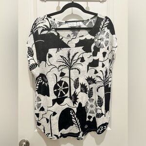 Nicole Miller 100% linen top